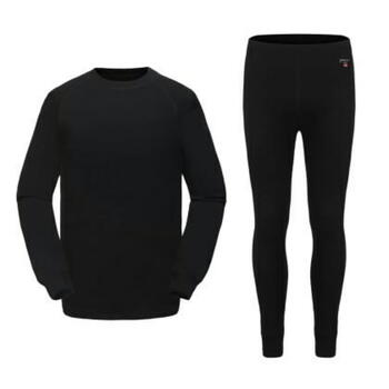 Pesso Merino100 apakšveļas komplekts, M, melns, 210g/m², antibakteriāls, mitrumu izvadošs (MERINO100M)