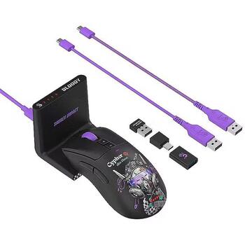 A4Tech Мышь A4Tech Bloody R73 A4TMYS47744, 300 мАч, 8 кнопок, 20 000 CPI, RGB подсветка, беспроводная RF 2.4 GHz (A4TMYS47744)