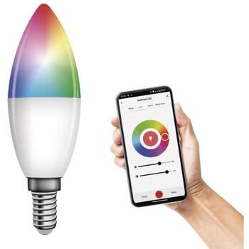 Emos LED лампочка GoSmart Candle ZQW322R, 4,8 Вт, 470 лм, RGB, Wi-Fi, диммируемая, 220-240 В~ (ZQW322R)