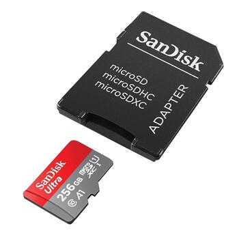 Карта памяти microSDXC 256GB с SD адаптером до 150MB/s A1 Class 10 UHS-I SDSQUAC-256G-GN6MA SanDisk (SDSQUAC-256G-GN6MA)