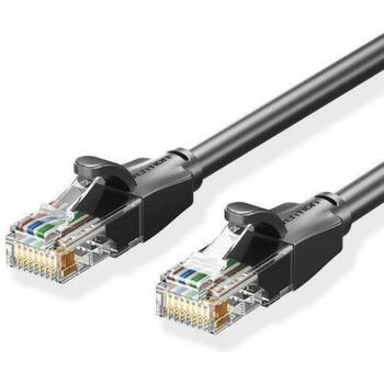 Vention патч-кабель IBEBQ CAT 6, 20м, черный, U-UTP, 0.54кг (IBEBQ)