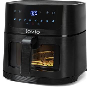 Lovio Gaisa fritieris LVAF002BK, 1500W, 6l, 8 programmas, WiFi, Tuya lietotne, karstumizturīgs rokturis (LVAF002BK)