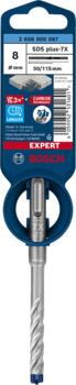 Triecienurbis SDS plus-7X 8x50x115mm, 1 gab., Perforatora urbjiem EXPERT SDS PLUS-7X TRIECIENURBIS PERFORATORIEM, 2608900087, BOSCH (2608900087)
