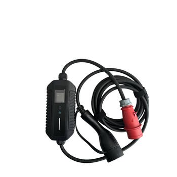 EV Charge Lādētāja Portatīvais Tipa 2 Lādētājs 5m Kabelis Regulējams 8A–16A 11 kW 3-Fāzes IP66 Melns evcharge MG11CET25 (MG11CET25)