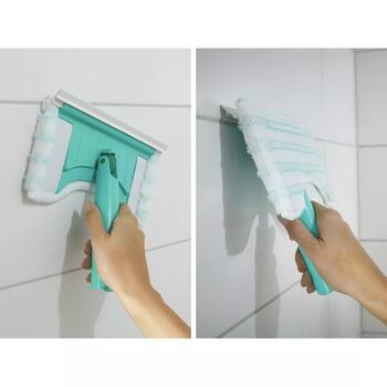 Leifheit Bath Cleaner micro duo 1041701, flīžu un vannas istabas birste, 18cm, maināma galva (1041701)