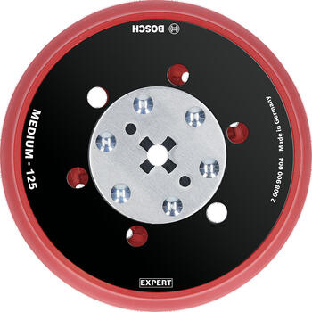 Slīpēšanas pamatne 125mm,Medium GET 55-125, Ekscentra slīpmašīnām EXPERT MULTIHOLE BALSTA DISKS, 2608900004, BOSCH (2608900004)