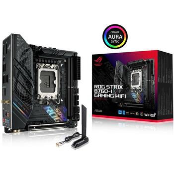 Asus Материнская плата STRIXB760-IGAMINGWIFI LGA 1700, DDR5 64 ГБ, 2 DIMM, 2.5 Гбит Ethernet, Wi-Fi 6E, 4 SATA III, 6 HDD/SSD (STRIXB760-IGAMINGWIFI)