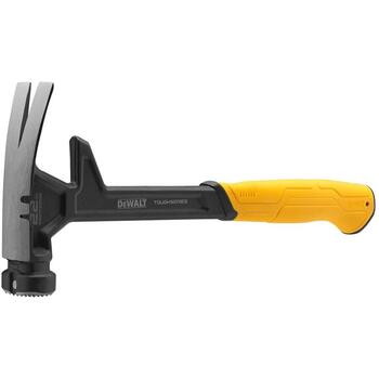 Dewalt TOUGHSERIES Rip Claw Demo āmurs DWHT51008-0, 22oz/0.62kg, frēzēta virsma, neslīdošs rokturis, magnētiska naglu palaišana (DWHT51008-0)
