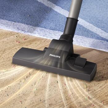 Philips пылесос XD1142/10, 800 W, 3 L, цилиндрический, сухая уборка, мешок для пыли, HEPA фильтр, 77 дБ (XD1142/10)