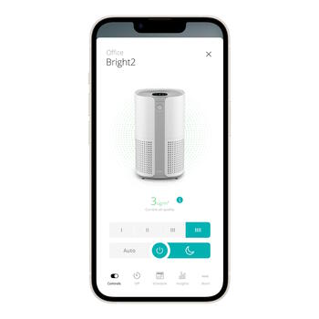 Умный Wi-Fi очиститель воздуха «Bright 2» с пультом, трёхступенчатой фильтрацией (HEPA H13 + уголь) 22 Вт до ~42 м² Белый DXPU09 DUUX (DXPU09)