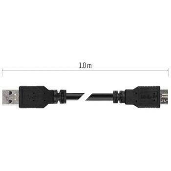 Emos USB-кабель S70203, 1м, черный, 3.0, 5 Гбит/с, A разъем – микро B разъем, для зарядки/переноса данных (S70203)
