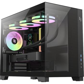 Gamemax korpuss NEX C33 BK, Micro ATX, 5 paplašināšanas sloti, 1x3.5
