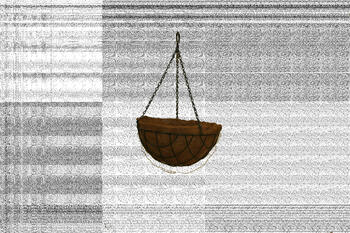 Puķu pods karināms kokosa 40cm, 9055649, BESK (9055649)
