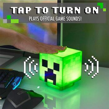Paladone Minecraft Creeper Light PP6595MCF, 11см, Зеленый, LED, Напольный, Официально лицензированный продукт (PP6595MCF)