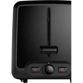 Bosch Maizīšu sildītājs TAT4P420, 970 W, 2 slots, nerūsējošais tērauds/melns, automātiska izslēgšanās, augsts pacēlums (TAT4P420)