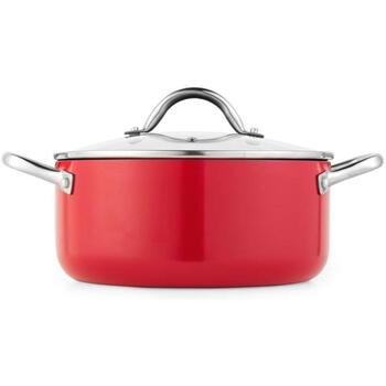 Russell Hobbs Riviera 4-х предметный набор сковород RH03821, красный/черный, алюминий, 4 шт., совместим со всеми плитами (RH03821)