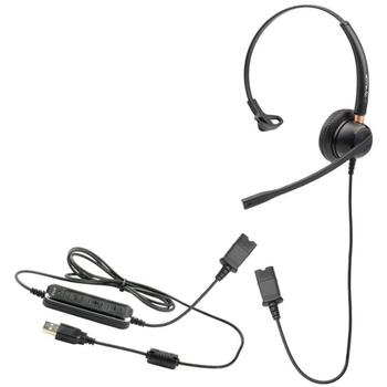 Tellur Austiņas TLL411003, 2.2m, 150Ω, 150-10000Hz, 123dB, QD savienojums, aktīvā trokšņu slāpēšana, melna (TLL411003)