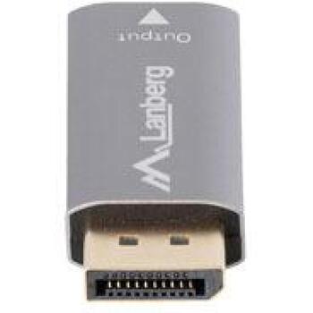 Lanberg adapteris AD-DP-HD-01, 4K(3840 x 2160), DisplayPort vīriešu, HDMI sieviešu, sudrabs (AD-DP-HD-01)