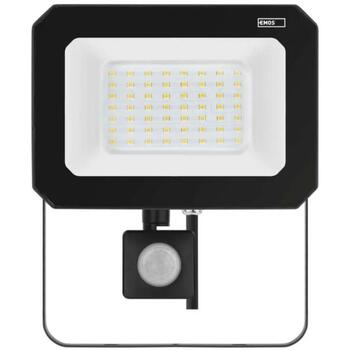 Emos LED прожектор SIMPO ZS2343, 50 W, 5000 lm, IP44, нейтрально-белый, PIR датчик, алюминий (ZS2343)