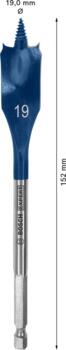 Spalvurbis ar centrējošo smaili, 19x152 mm, Urbjmašīnām/skrūvgriežiem, triecienurbjmašīnām/triecienskrūvgriežiem EXPERT SELF CUT SPEED LĀPSTVEIDA URBIS, 2608900318, BOSCH (2608900318)