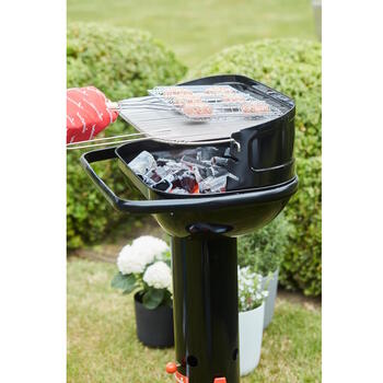 Barbecook Loewy 55 kokogļu grils āra ēdienu gatavošanai 55x33cm QuickStart QuickStop 59.8x35.4x101cm BC-CHA-1009 melns (BC-CHA-1009)