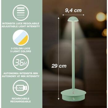 Beper Настольная лампа P207ILI150, 1.5W, Зеленый, LED, 1 лампочка, Затемнение, Регулировка цветовой температуры (P207ILI150)
