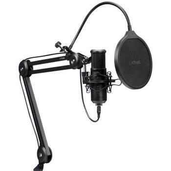 Trust Микрофон GXT 270 Emita II 25770, USB, 2.5 м, Черный, Конденсаторный, Металлический корпус, 1 капсула (25770)