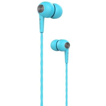 Devia Kintone Headset V2 120EL0640140, 3,5 мм, синий, проводные наушники, встроенный микрофон, регулятор громкости (120EL0640140)