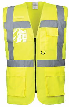 Pesso Hi-vis veste LSGP-3XL, CL2, 3XL, dzeltena, 100% poliesteris, 7 kabatas, EN20471:2013+A1:2016 2. klase (LSGP-3XL)