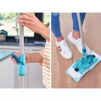 LEIFHEIT Grīdas uzkopšanas komplekts Clean Twist M Ergo 1052127, 33cm, 110-140cm, 360° rotācija, mikrošķiedras lupata (1052127)
