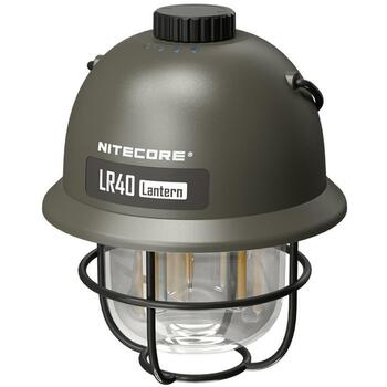 Nitecore Lukturis LR40, 100 lm, 4000 mAh, 65 h maksimālais darbības laiks, USB-C uzlāde, 3 gaismas avoti (LR40)