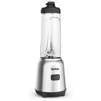 Tefal Блендер BL15FD, 300 Вт, 0.6 л, Tritan, нержавеющая сталь, 1 скорость, 2 бутылки на вынос (BL15FD)