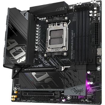 Gigabyte Mātesplate X870M A ELITE WF7, DDR5, AM5, 2xSATA, 2xM.2, 4xUSB 2.0, 6xUSB 3.x, 1xHDMI, 1xRJ-45, 4xDIMM, 256GB RAM (X870M A ELITE WF7)