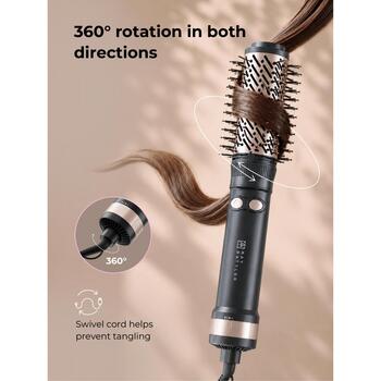 Ray Battler фен RB 3110, 1200Вт, 2 скорости, 2 температуры, 4 насадки, ионизатор, холодный воздух, шнур 2,5м, вращение 360° (RB 3110)