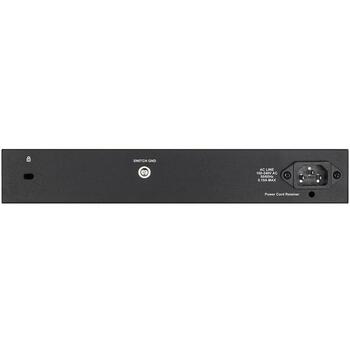D-Link коммутатор DGS-1210-10/E, 8x Gigabit Ethernet, 2x SFP, 20 Gbit/s, L2 управляемый, 1U, черный, серый (DGS-1210-10/E)