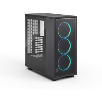 Fractal Design Компьютерный корпус Epoch FD-C-EPO1A-04, ATX, Mid Tower, черный, 3 мм закаленное стекло, сталь, RGB (FD-C-EPO1A-04)