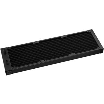Deepcool šķidruma dzesētājs LQ360 ULTRA ARGB R-LQ360-BKASMC-G-1, 1.9 kg, 55 cfm, 3 ventilatori, PWM atbalsts, ARGB (R-LQ360-BKASMC-G-1)