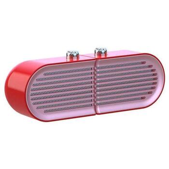 Devia Wind Series Speaker 120EM0450001, 10W, Bluetooth 5.0, 10000mAh, 5h, AUX, Micro USB, красный (120EM0450001)