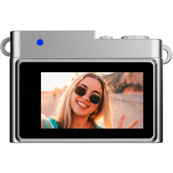 Easypix Мини-камера 12012, 2 МП, Full HD 1080p, 0.96'' дисплей, USB-C, 8 ГБ microSD, 18 г, ретро дизайн (12012)