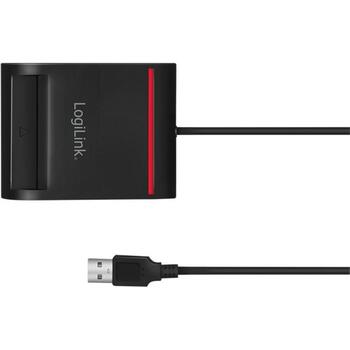Logilink USB 2.0 кардридер CR0047, USB-A (male), совместим с eID и DNIe, 0.9 м кабель (CR0047)