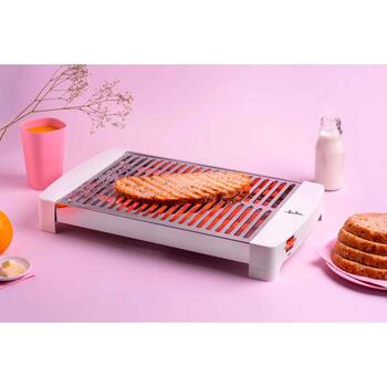 Jata Plakanais tosteris TT5016, 1000 W, 350 mm, 250 mm, nerūsējošais tērauds, 5 kvarca caurules, 2 slēdži (TT5016)