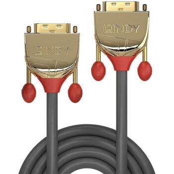 Lindy DVI кабель 36202, 2 м, DVI-D, DVI-D, 28AWG, 9.9 Гбит/с, 2560 x 1600, PVC, золотые контакты, RoHS, REACH (36202)