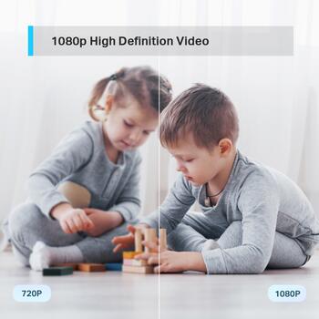 Tp-Link Wi-Fi камера наблюдения TAPO C200, 1080p, 360° горизонтально, 114° вертикально, ночное видение 30 ft, обнаружение движения (TAPOC200)