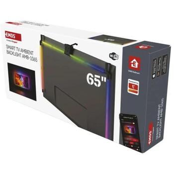 Emos Окружающее LED RGB освещение ZTV65, 24 Вт, 610 лм, 96 сегментов, WIFI + BLE, совместимо с Amazon Alexa, Google Assistant (ZTV65)