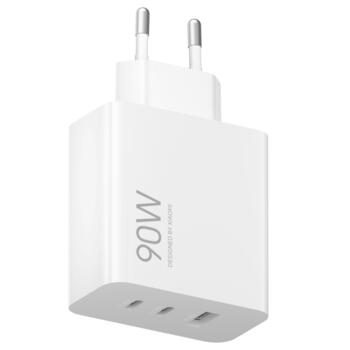Super jaudīgs universāls lādētājs mobilajām ierīcēm un portatīvajiem datoriem ar USB-A un 2× USB-C pieslēgvietām Type-G balts BHR087MEU Xiaomi (BHR087MEU)