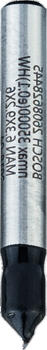 V veida gropju frēze 6mm 6.35mm.90°.6mm, Rokas frēzēm, malu frēzēm V VEIDA GROPJU FRĒZE STANDARD FOR WOOD V-GROOVE BIT, 2608628445, BOSCH (2608628445)