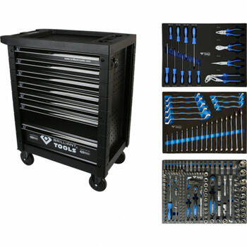 Brilliant Tools Инструментальный тележка BT153207, 207 инструментов, 70 кг, 8x10x5 см (BT153207)