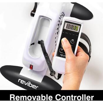 Reviber Motorizēts velotrenažieris RV-BIMI/ER-08, 20W, 5 masāžas režīmi, 12 ātrumi, vadu rokas pults, neslīdošas kājiņas (RV-BIMI/ER-08)