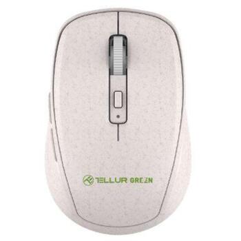 Tellur беспроводная мышь TLL491161, 2.4GHz, 10м, 5 кнопок, 1000/1200/1600 DPI, ЭКО материалы, тефлоновые ножки (TLL491161)