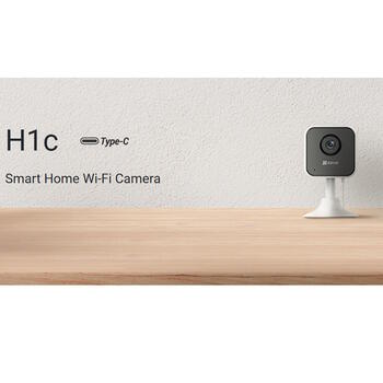 EZVIZ H1C CS-CH1C iekštelpu Wi-Fi kamera, 2MP, 108°, 10m IR, divvirzienu audio, MicroSD līdz 512GB, balta (CS-CH1C)
